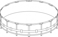 Каркас для бассейна Metal Frame 457х107 см